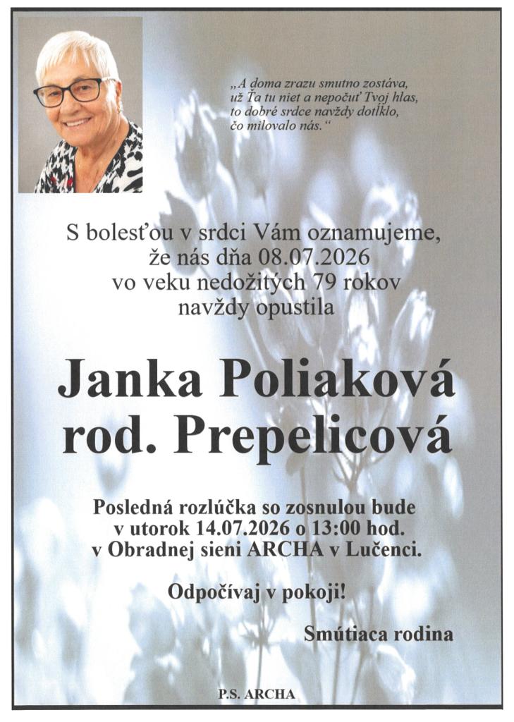 Smútočné oznámenie